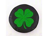 4-Leaf Clover Spare Tire Cover; Black (66-18 Jeep CJ5, CJ7, Wrangler YJ, TJ & JK)