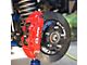 4-Piston Rear Big Brake Kit with 14-Inch Slotted Rotors; Red Calipers (07-18 Jeep Wrangler JK)