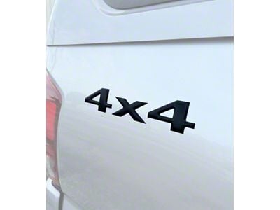 4X4 Vinyl Emblem; Forged Carbon Fiber (Universal; Some Adaptation May Be Required)