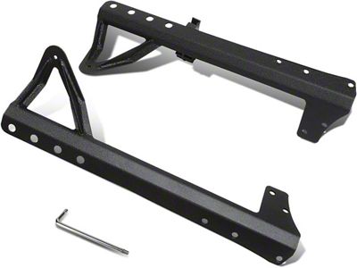 50 to 52-Inch Windshield LED Light Bar Mounting Brackets (07-18 Jeep Wrangler JK)