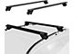 53-Inch Pro Universal Adjustable Roof Rack Cross Bars with Keyed Locks; Black (Universal; Some Adaptation May Be Required)