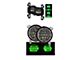 Quake LED Tempest 9-Inch RGB Headlights with 4-Inch Fog Lights; Black Housing; Clear Lens (18-24 Jeep Wrangler JL)