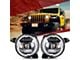 9-Inch LED RGBW Chasing Headlights; Black Housing; Clear Lens (18-24 Jeep Wrangler JL)