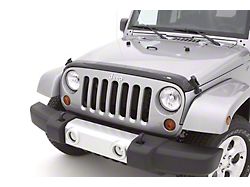 Aeroskin Hood Protector; Dark Smoke (07-18 Jeep Wrangler JK)