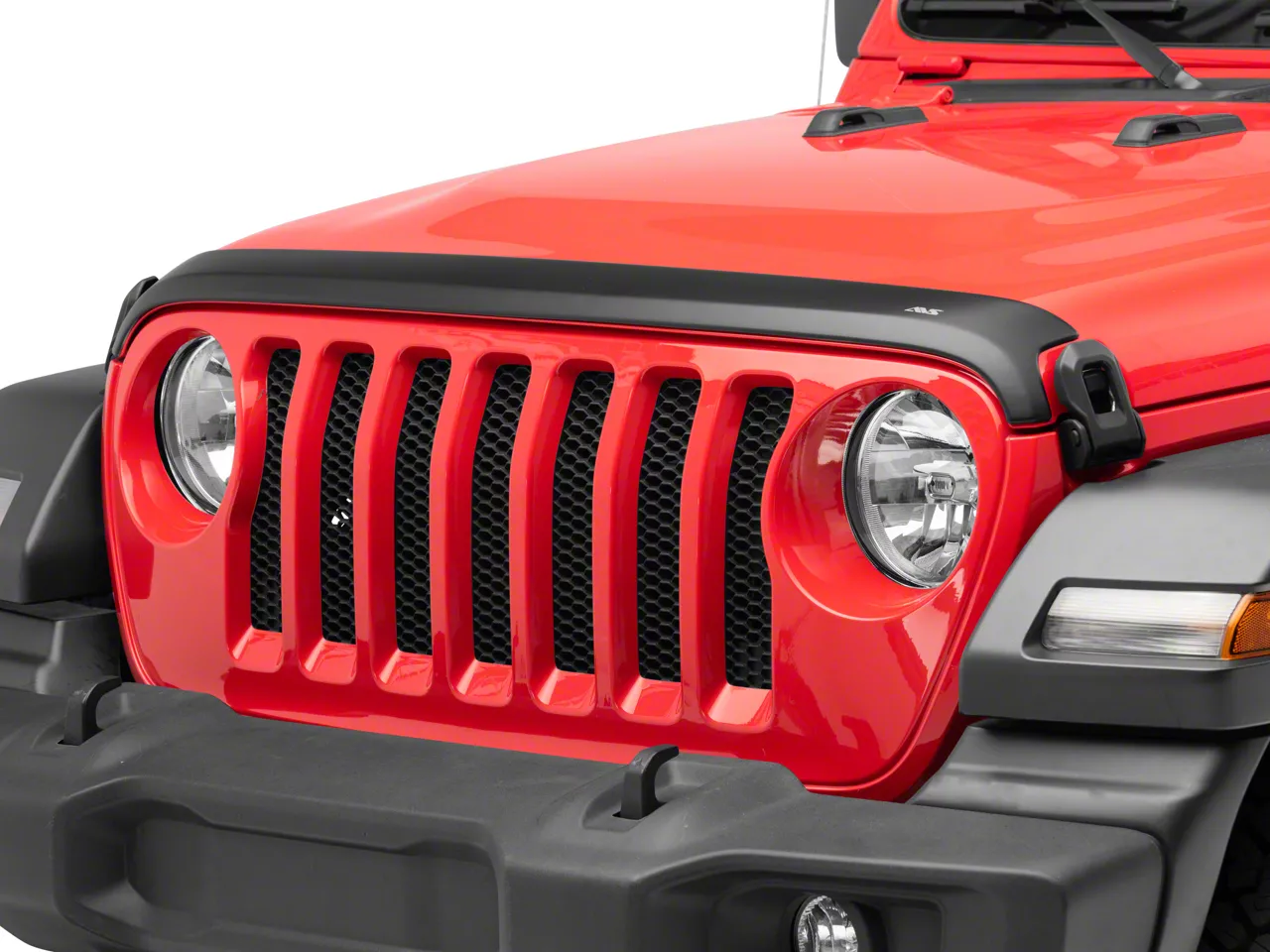 Jeep Wrangler Aeroskin Hood Protector; Matte Black (18-24 Jeep Wrangler ...