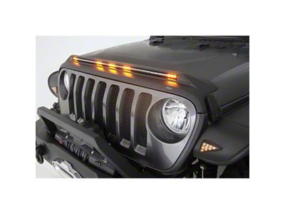 Aeroskin LightShield Hood Protector; Black (07-18 Jeep Wrangler JK)