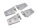 Royal Hooks Aluminum Door Hinges; Raw (07-18 Jeep Wrangler JK)