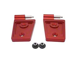 Royal Hooks Aluminum Hood Hinges; Red (07-18 Jeep Wrangler JK)