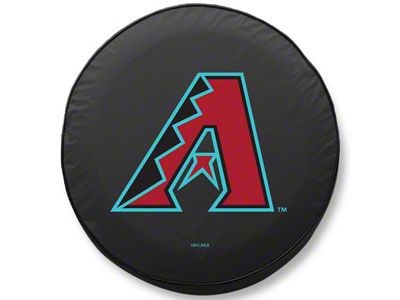 Arizona Diamondbacks Spare Tire Cover with Camera Port; Black (18-24 Jeep Wrangler JL)