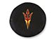 Arizona State University Pitchfork Spare Tire Cover with Camera Port; Black (18-24 Jeep Wrangler JL)