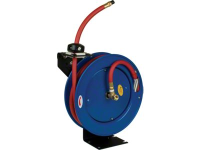 Auto Rewind Air Hose Reel with 25-Foot Air Hose