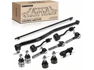 Ball Joint, Steering Drag Link Adjusting Sleeve, Sway Bar Link and Tie Rod End Kit (97-06 Jeep Wrangler TJ)