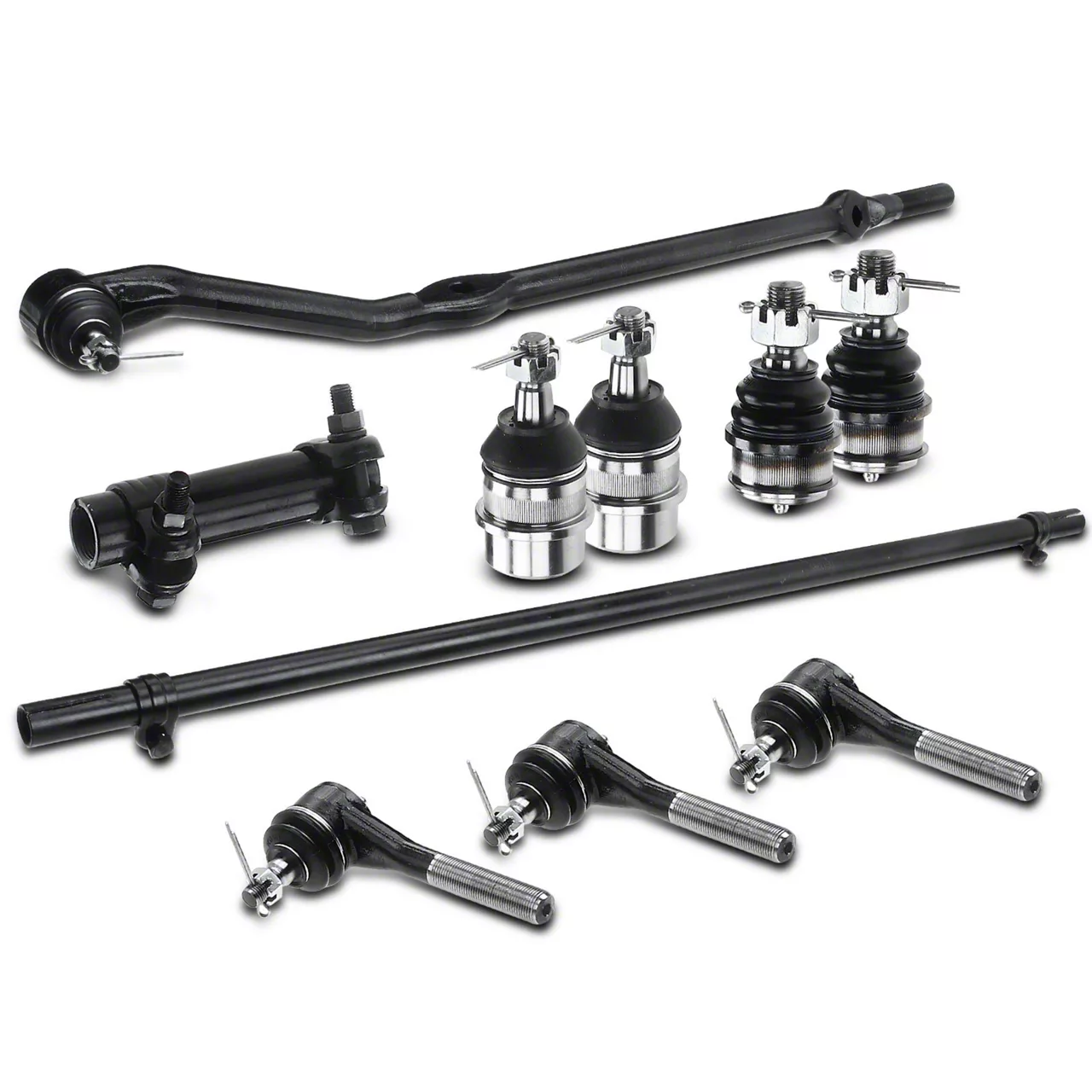 Jeep Wrangler Ball Joint, Tie Rod End Adjusting Sleeve and Tie Rod End ...