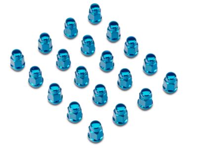 Blue Acorn Lug Nut Kit; 3/4-Inch; Set of 20 (76-18 Jeep CJ7, Wrangler YJ, TJ & JK)