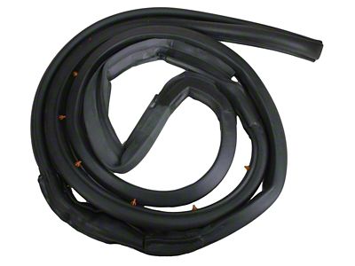 Body Mounted Door Weatherstrip Seal; Driver Side (97-06 Jeep Wrangler TJ w/ Full Doors)