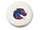 Boise State Spare Tire Cover with Camera Port; White (18-24 Jeep Wrangler JL)