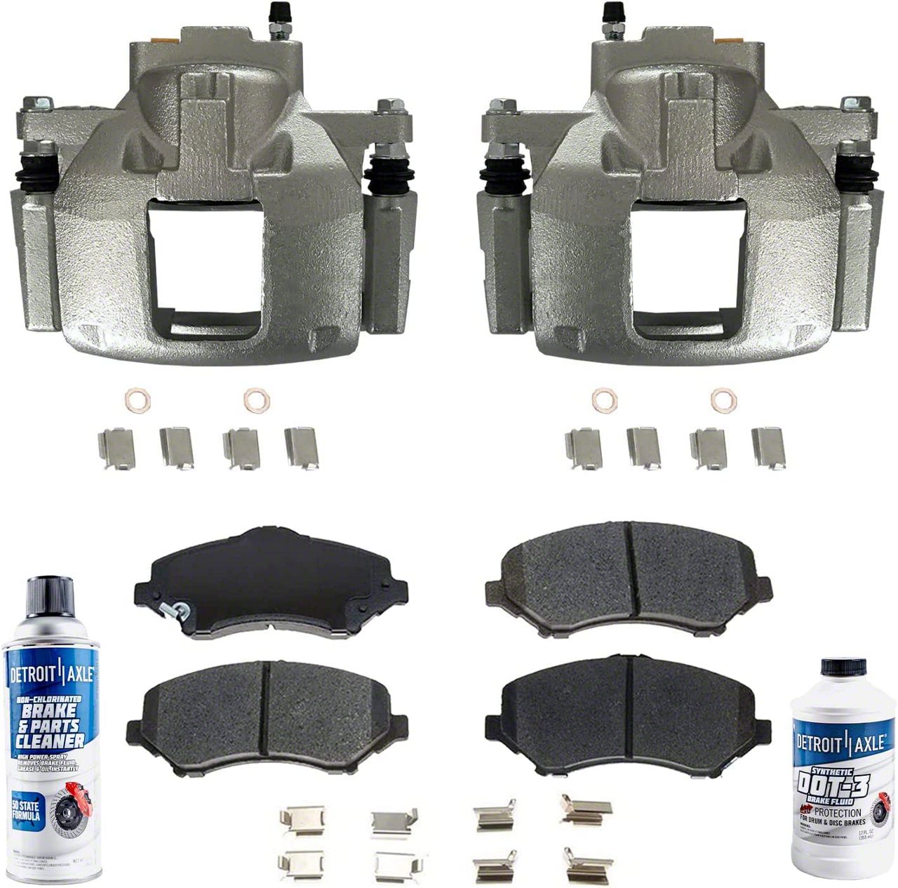 Jeep Wrangler Brake Calipers with Ceramic Brake Pads, Brake Fluid and ...