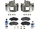Brake Calipers with Ceramic Brake Pads, Brake Fluid and Cleaner; Front (07-18 Jeep Wrangler JK)