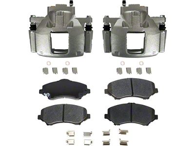 Brake Calipers with Ceramic Brake Pads; Front (07-18 Jeep Wrangler JK)