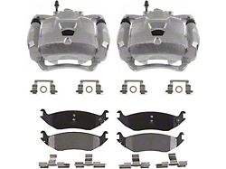 Brake Calipers with Ceramic Brake Pads; Rear (07-18 Jeep Wrangler JK)