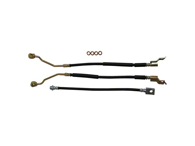 Brake Hose Kit; Front and Rear (90-94 Jeep Wrangler YJ)