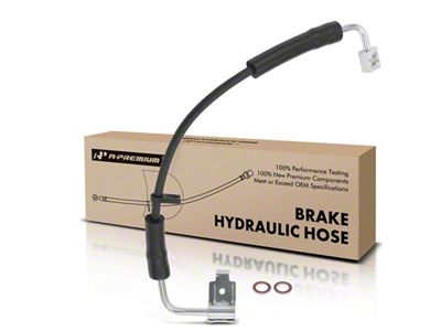 Brake Hydraulic Hose; Front Driver Side (08-10 Jeep Wrangler JK)