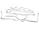 Brake Hydraulic Line Kit (77-80 Jeep CJ5; 1979 Jeep CJ7)