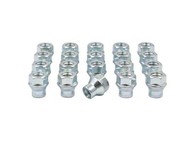 Bright Zinc OE ET Bulge Acorn Lug Nut Kit; 14mm x 1.5; Set of 20 (18-24 Jeep Wrangler JL)