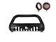 Bull Bar with 5.30-Inch Red Round Flood LED Lights; Black (10-18 Jeep Wrangler JK)