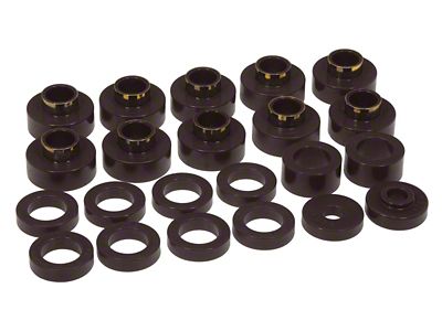 Bushing Kit; 22-Piece; Black (80-86 Jeep CJ7)