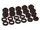 Bushing Kit; 22-Piece; Black (80-86 Jeep CJ7)