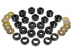 Bushing Kit; 22-Piece; Black (97-06 Jeep Wrangler TJ)