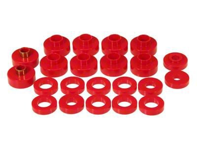 Bushing Kit; 22-Piece; Red (76-79 Jeep CJ7)