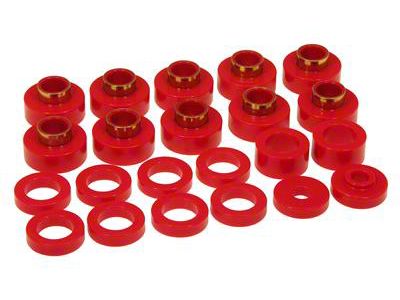 Bushing Kit; 22-Piece; Red (80-86 Jeep CJ7)