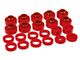 Bushing Kit; 22-Piece; Red (80-86 Jeep CJ7)