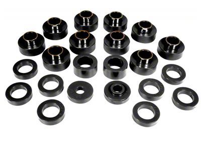 Bushing Kit; 26-Piece; Black (81-86 Jeep CJ7)