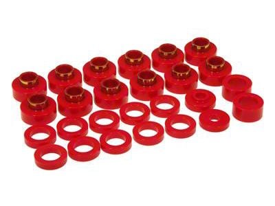 Bushing Kit; 26-Piece; Red (81-86 Jeep CJ7)