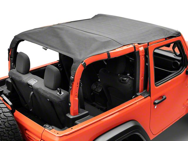 California Brief Soft Top; Black Diamond (18-24 Jeep Wrangler JL 2-Door)