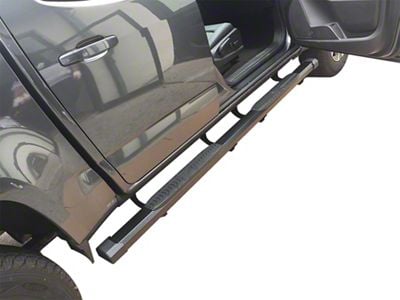 CB1 Running Boards; Black (18-25 Jeep Wrangler JL 4-Door)