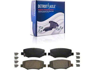 Ceramic Brake Pads; Rear Pair (07-18 Jeep Wrangler JK)