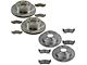 Ceramic Brake Rotor and Pad Kit; Front and Rear (03-06 Jeep Wrangler TJ)