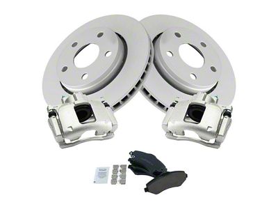 Ceramic Brake Rotor, Pad and Caliper Kit; Front (07-12 Jeep Wrangler JK)