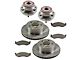 Ceramic Brake Rotor, Pad and Wheel Bearing Kit; Front (97-06 Jeep Wrangler TJ w/ 3-Inch Tall Rotors)