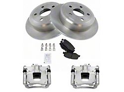 Ceramic Brake Rotor, Pad and Caliper Kit; Rear (07-18 Jeep Wrangler JK)