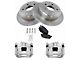 Ceramic Brake Rotor, Pad and Caliper Kit; Rear (07-18 Jeep Wrangler JK)