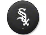 Chicago White Sox Spare Tire Cover with Camera Port; Black (18-24 Jeep Wrangler JL)