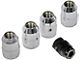 Chrome Acorn Wheel Lug Nut Lock; 1/2-Inch x 20; Set of 4 (87-18 Jeep Wrangler YJ, TJ & JK)