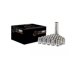 Chrome Open Acorn Spline ET Lug Nuts; M14x1.5; Set of 20 (18-25 Jeep Wrangler JL)