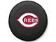 Cincinnati Reds Spare Tire Cover; Black (76-18 Jeep CJ7, Wrangler YJ, TJ & JK)
