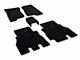 Custom Fit Front and Rear Floor Liners; Black (18-24 Jeep Wrangler JL 4-Door)